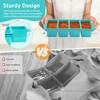 Silicone Freezer Tray with Lid - 1 Cup Silicone Food