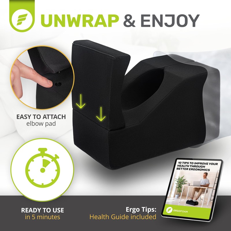 ErgoFoam Shoulder Surgery Pillow for Sleeping - Rotator Cuff Pillow