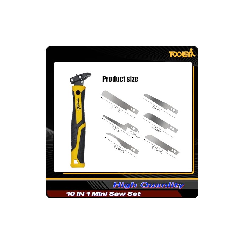 TOOLAN: 10-In-1 Model Craft Hand Saw & File Set. DIY