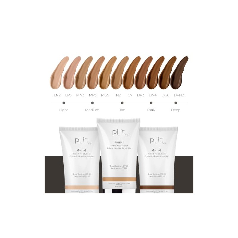 PÜR 4-in-1 Tinted Moisturizer, Broad Spectrum SPF 20 in Medium