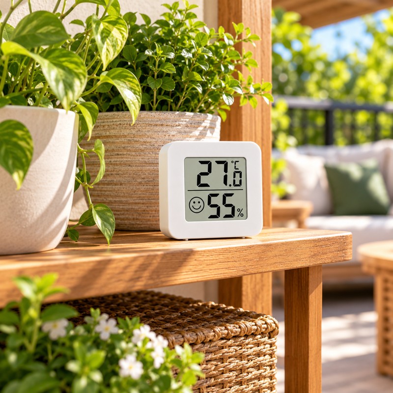 Mini Digital Thermometer Hygrometer for Indoor Rooms – Compact LCD