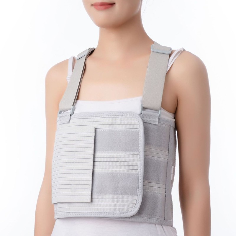 Chest Support Brace Breathable Elastic Dual Support Broken Rib Brace