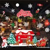 Dozesheep Christmas Window Clings Stickers, Xmas Snowflake Sticker, Santa Claus