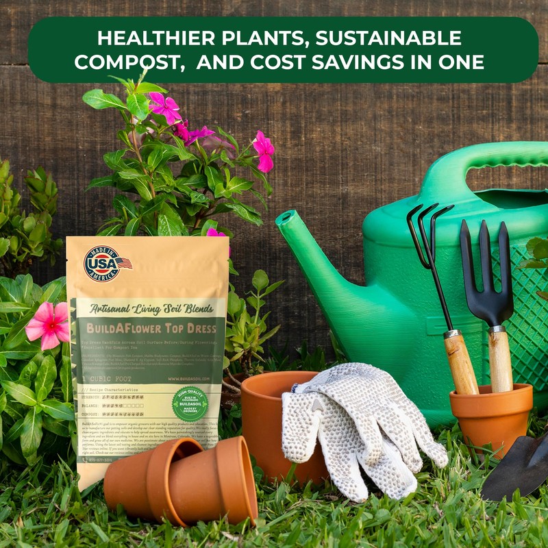 BuildASoil Build-A-Flower Top Dress Kit – 1 Cubic Foot