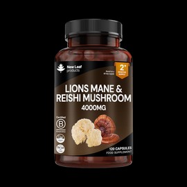 New Leaf Products Lions Mane & Reishi 120 Capsules