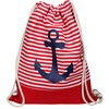 ChamCham Women's Backpack Handbag Fabric Anchor Anchor, red, Rucksack