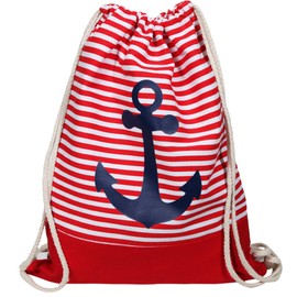 ChamCham Women's Backpack Handbag Fabric Anchor Anchor, red, Rucksack