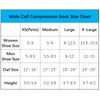 Wide Calf Compression Socks for Women & Men Large Size
