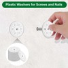800 Pcs 46 mm White Plastic Washer, Foam Board Fasteners