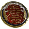 Mount Up with Wings As Eagles Isaiah 40:31 Challenge Coin