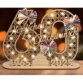 I LOVE MOM Money Gift Birthday Wood, Retro Grid DIY Birthday Gift Women & Men, Classic Make Yourself Wooden Sign Guest Book for Gifts, Parties, Birthday Decoration, Anniversary (SR-60)