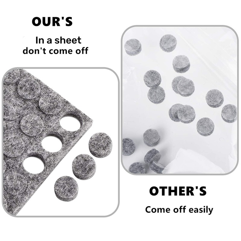 Felt Cabinet Door Bumpers-Small Felt Pads for Cabinet Doors, Cabinet