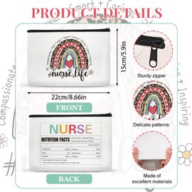 Papiailove Nurse Gifts Makeup Bag for Women, Nurse Appreciation Gifts, Nurse Christmas Gifts, Nurse Graduation Gift，Nurse Accessories for Work
