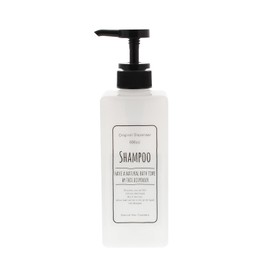 Living Dispenser Pump Bottle Square for Shampoo White 600ml