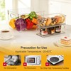 Hudgan Set of 8 Clear Plastic Storage Bins 4 Large