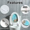 Elongated Toilet Seat coral summer beach sea water Summer Resin