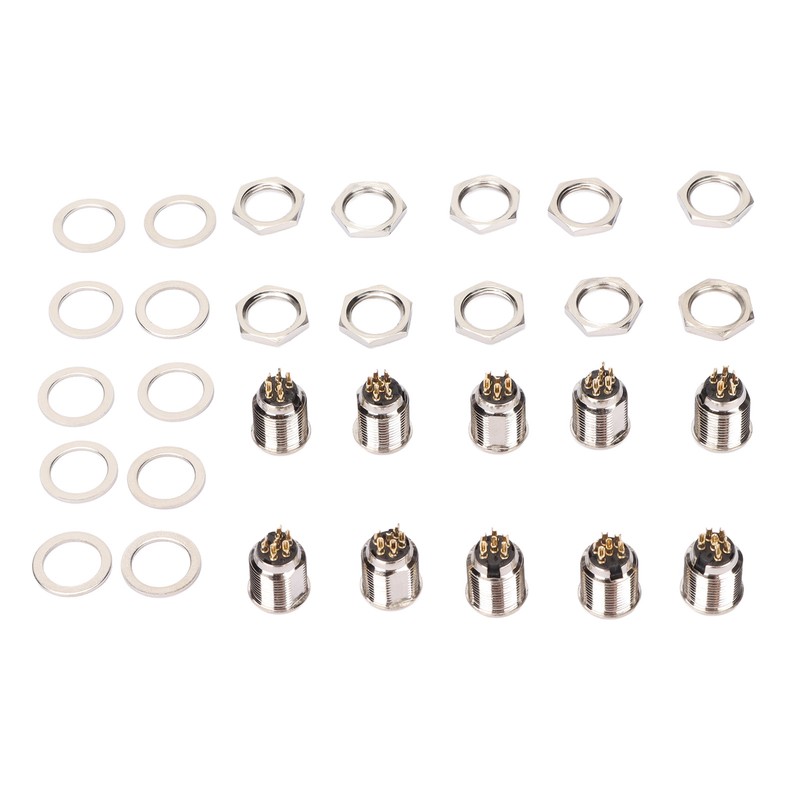 10 Set 6 Pin XLR Male Socket Base Stable Exquisite
