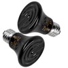 HealSmart 50W Mini Reptile Heat Lamp Ceramic Heat Emitter, No