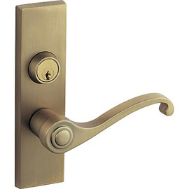Panasonic Veritis MJE2HN28FK Interior Door Long Seat Lever Handle N2 Type Key Lock Brass Color (Plated)
