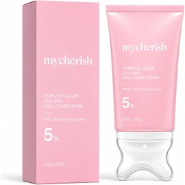 Crema Cuello PDRN Colágeno con Aplicador Gua Sha 90g Crema de cuello con inspiración PDRN y colágeno, aplicador gua sha integrado para una rutina diaria de cuidado de piel.
