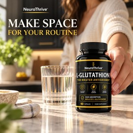NeuroThrive Reduced L-Glutathione (GSH) 200mg, 90 Vegan Capsules