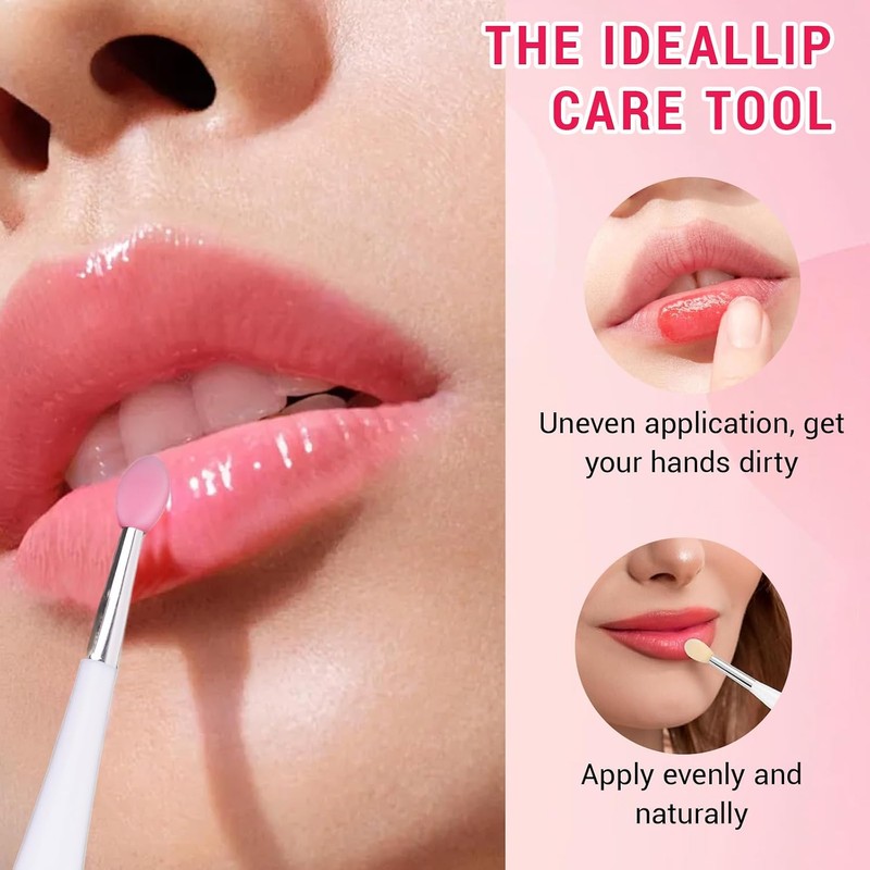 LOGJAM Cepillo Exfoliante Labial De 20 Piezas, Exfoliante Y Cepillo