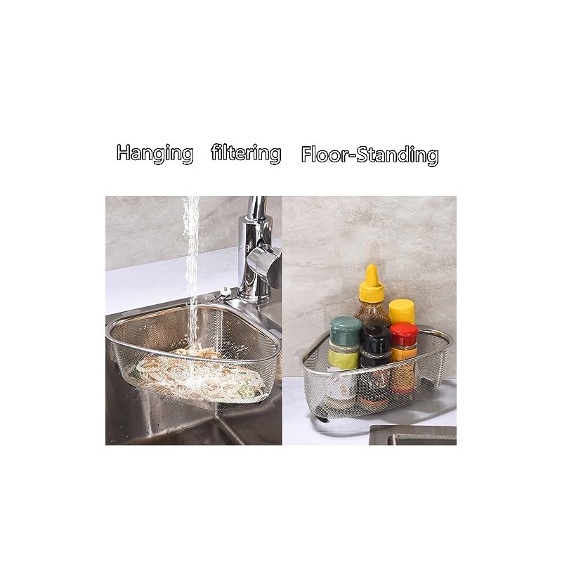 Kitchen Triangle Sink Strainer, Corner Sink Strainer, Multifunction Sink Drain