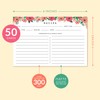 Sweetzer & Orange 4x6 Recipe Cards. Set of 50x Floral,