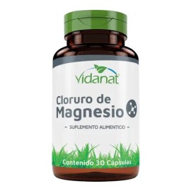 Cloruro de Magnesio Vidanat en Comprimidos, Suplemento Nutricional con 30 Cápsulas