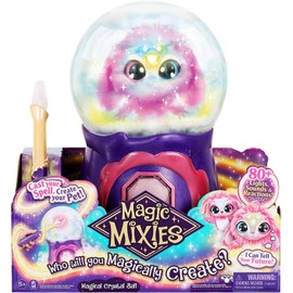 Magic Mixies Magical Misting Crystal Ball & 8" Pink Plush Toy Gift for kid girls