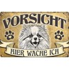 30 x 20 cm Weatherproof Dog Tin Sign, Warning Notice,