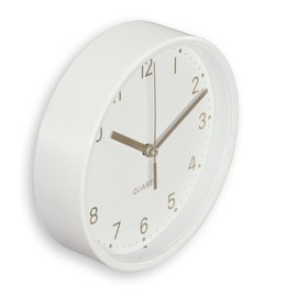 Hama Madeira Table Clock, Diameter 16 cm, Silent, White