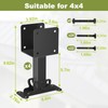 FMhotu 4x4 Heavy Duty Roof Riser Brackets Kit,Adjustable Angle Pergola