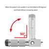 2Pcs Motorcycle Foldable Foot Pegs M8 Antislip Aluminium Alloy Universal