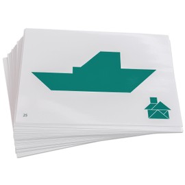 Betzold - Tangram-Karten - Vorlage Figuren Geometrie Spiegel Mathematik Aufgaben