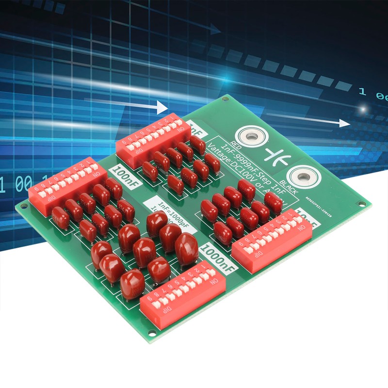 Programmable Capacitor Board 1nF to 9999nF 4 Decimal Number Step