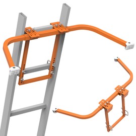 Ladder Stabilizer,Wing Span/Wall Extension Ladder Standoff Arms,Extension Ladder Accessory for Roof Gutter,Heavy Duty Extension Ladder Stabilizer for Roof Ladders Gutter (Orange Pro)