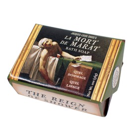 The Unemployed Philosophers Guild Jacques - Louis David's La Mort de Marat Bath Soap - Made in The USA, 2oz (56g) Travel Size Guest Bar