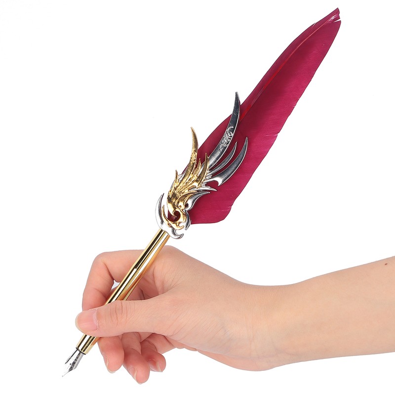 Dip Calligraphy Pen Set Feather Ink Sac Fountain Pen Gift