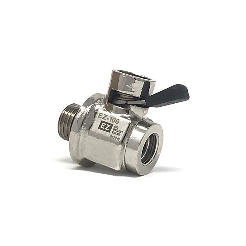 EZ-106(14mm-1.5) EZ Oil Drain Valve with removable Hose End Combo
