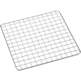 Endoshoji Commercial QHD04004 Stainless Steel Cooking Grid, 4.6 × 4.6 inches (115 × 115 mm), For Use With Hida Konro Grills, Made in Japan