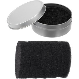 Juego de 6 Piezas Esponjas Limpiadoras para Brochas de Maquillaje, Quitacolor Rápido, Reutilizable, Compacto para Viaje, Incluye 1 Limpiador y 5 Recambios de Esponja para Polvo