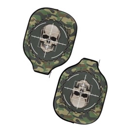 Rweroyiu Skull Camo Unisex's Pickleball Paddle Cover Fashion Zippered Pickleball Racket Sleeve Gifts for Men Women Pickleball Accessories Pickleball Paddle Case