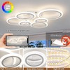 Shine LUEST 60W Modern LED Ceiling Light Fixture, Dimmable LED