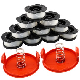AF-100 Replacement Spool for AF-100-3ZP AF-100-BKP,30-Foot,0.065-Inch,(AF-1003ZP) fits GH900 GH600 GH610 String Trimmer 30ft 0.065" Trimmer Line Replacement Spool Refills (10 Spools+ 2 Caps+2 Springs)
