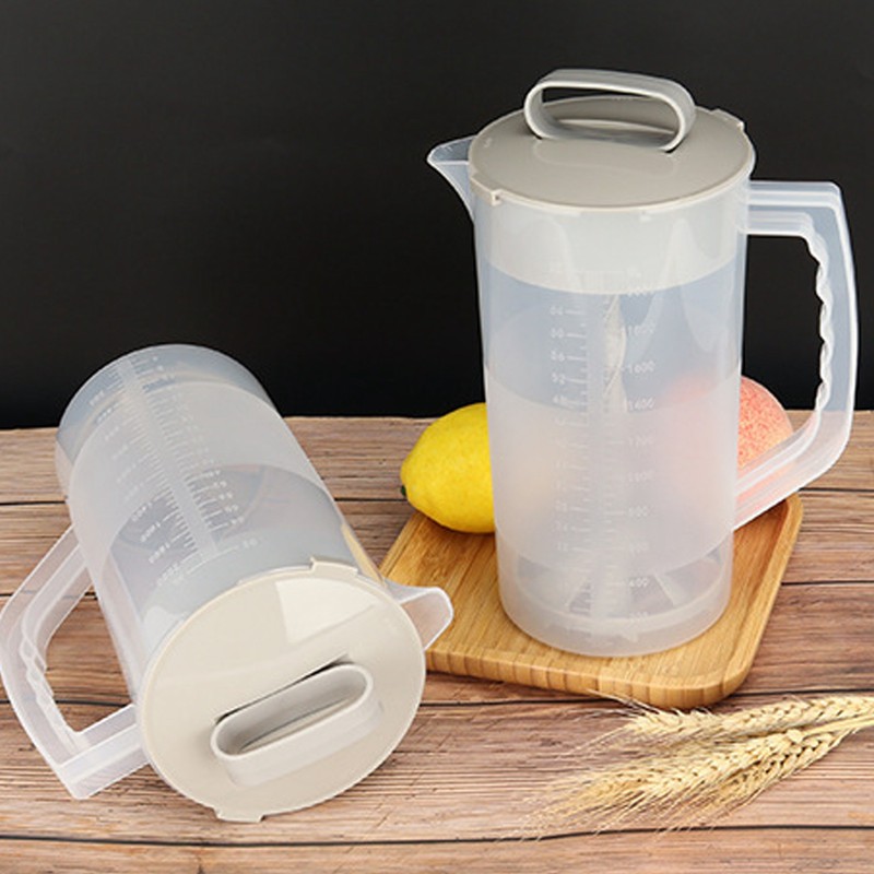 2000ML Manual Juice Extractor Blender Clear Scale Tight Lid Manual