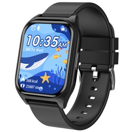 Smooce Kids Smart Watch, Smart Watch for Kids with 20 Sports Modes 14 Puzzle Games Multiple Dials Stopwatch, Birthday Gift for Children 3-12 Years Old (Black)