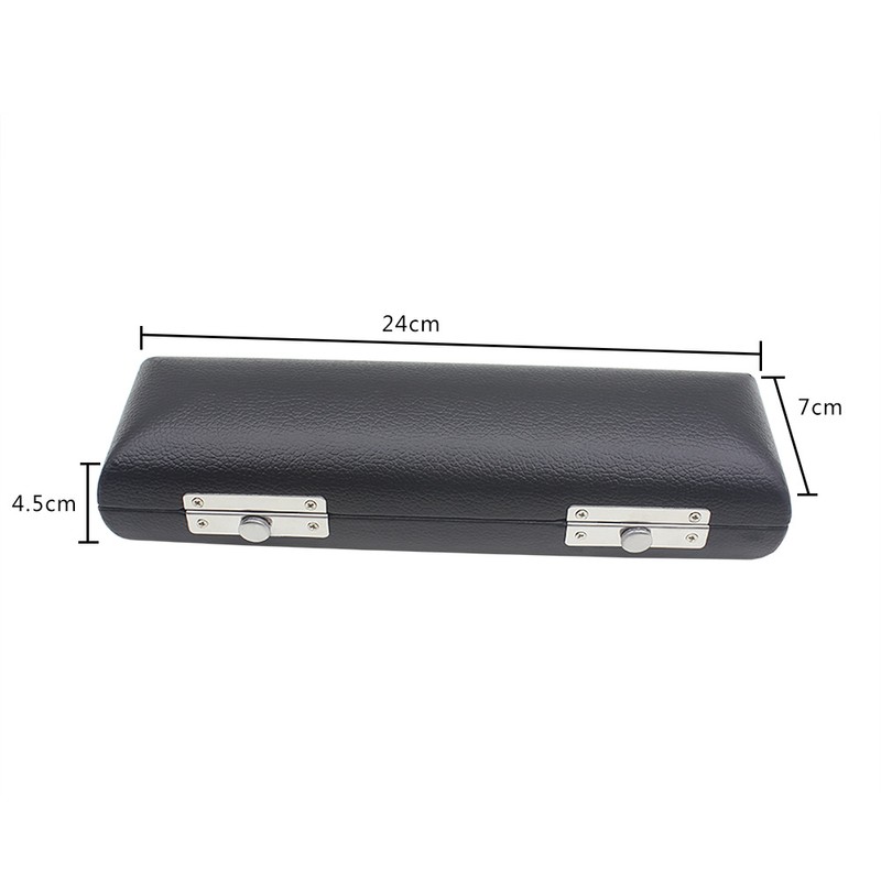 Detachable Silver Plated C Piccolo With Screwdriver PU Leather Box