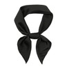 RIIQIICHY Womens Head Hair Scarf Black Like Satin Silk Scarf