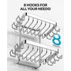 Nieifi Adhesive 2 Tier Bar Soap Holder, Stainless Steel for